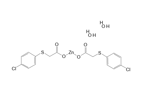 ZN(OOCCH2SC6H4CL-4)2.2H2O;ZINC-DI-(4-CHLOROPHENYLSULFANYL)-ACETATE-DIHYDRATE
