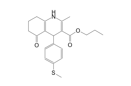 3-quinolinecarboxylic acid, 1,4,5,6,7,8-hexahydro-2-methyl-4-[4-(methylthio)phenyl]-5-oxo-, propyl ester