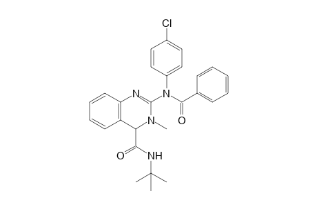 N-(tert-Butyl)-2-[N-(4-chlorophenyl)benzamido]-3-methyl-3,4-dihydroquinazoline-4-carboxamide