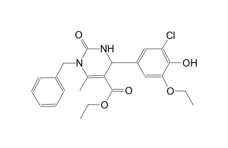 ethyl 1-benzyl-4-(3-chloro-5-ethoxy-4-hydroxyphenyl)-6-methyl-2-oxo-1,2,3,4-tetrahydro-5-pyrimidinecarboxylate