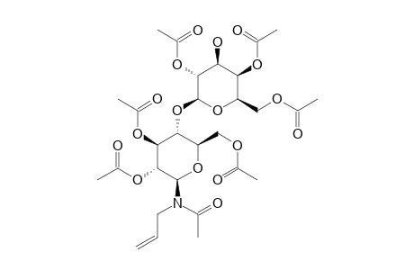 N-ACETYL-N-ALLYL-2,4,6-TRI-O-ACETYL-BETA-D-GALACTOPYRANOSYL-(1->4)-2,3,6-TRI-O-ACETYL-BETA-D-GLUCOPYRANOSYLAMINE