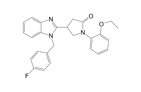 2-Pyrrolidinone, 1-(2-ethoxyphenyl)-4-[1-[(4-fluorophenyl)methyl]-1H-1,3-benzimidazol-2-yl]-