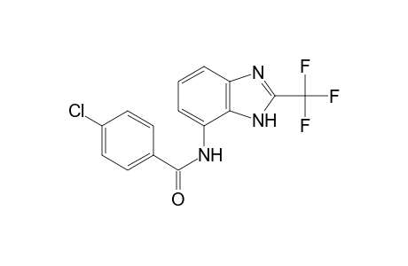 4-Chloro-N-[2-(trifluoromethyl)-1H-benzimidazol-7-yl]benzamide