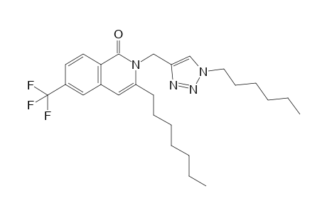 3-n-Heptyl-2-[(1-n-hexyl-1H-1,2,3-triazol-4-yl)methyl]-6-(trifluoromethyl)isoquinolin-1(2H)-one