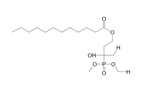 O,O-DIMETHYL(1-HYDROXY-3-LAUROYLOXY-1-METHYLPROPYL)PHOSPHONATE