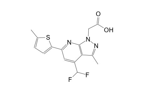 1H-pyrazolo[3,4-b]pyridine-1-acetic acid, 4-(difluoromethyl)-3-methyl-6-(5-methyl-2-thienyl)-
