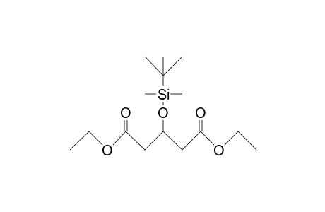 3-(Dimethyl-tert-butyl-silyloxy)-pentanedioic acid, diethyl ester