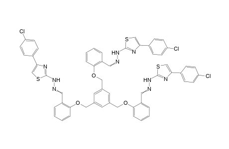 1,3,5-Tris((2-((2-(4-(4-chlorophenyl)thiazol-2-yl)hydrazono)methyl)phenoxy)methyl)benzene