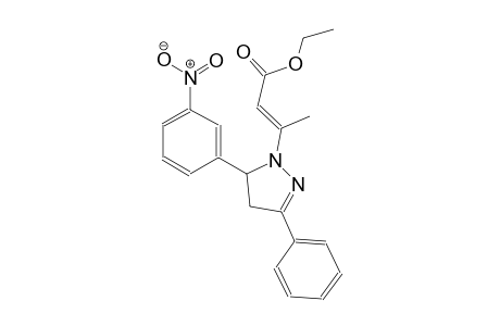 ethyl (2E)-3-[5-(3-nitrophenyl)-3-phenyl-4,5-dihydro-1H-pyrazol-1-yl]-2-butenoate