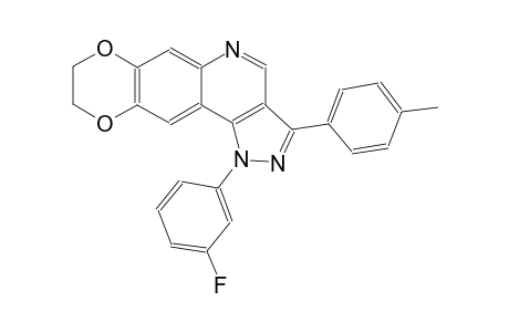 1-(3-fluorophenyl)-3-(4-methylphenyl)-8,9-dihydro-1H-[1,4]dioxino[2,3-g]pyrazolo[4,3-c]quinoline