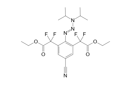 (E)-1-(4-Cyano-2,6-bis(ethoxycarbonyldifluoromethyl)phenyl)-3,3-diisopropyltriaz-1-ene