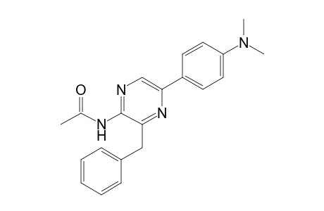 2-Acetamido-3-benzyl-5-(4-dimethylaminophenyl)pyrazine