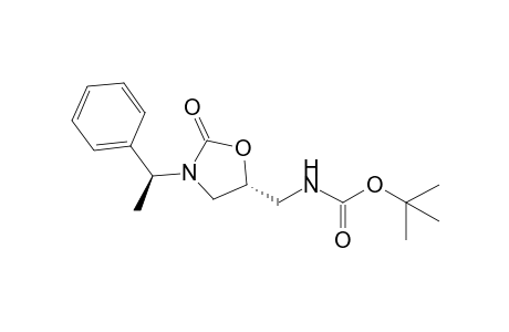 (1'S,5R)-5-tert-Butoxycarbonylaminomethyl-3-(1'-phenylethyl)-1,3-oxazolidin-2-one