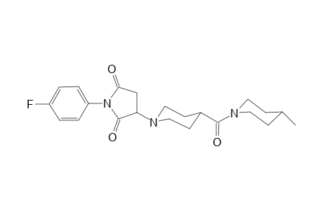 1H-Pyrrole-2,5-dione, 1-(4-fluorophenyl)dihydro-3-[4-[(4-methyl-1-piperidinyl)carbonyl]-1-piperidinyl]-