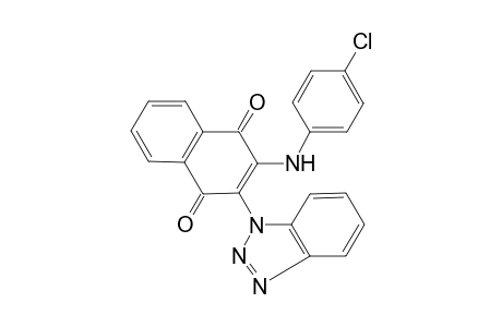 2-(1-benzotriazolyl)-3-(4-chloroanilino)naphthalene-1,4-dione