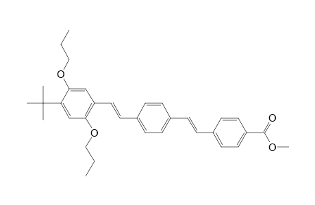 4-[(E)-2-[4-[(E)-2-(4-tert-butyl-2,5-dipropoxy-phenyl)vinyl]phenyl]vinyl]benzoic acid methyl ester