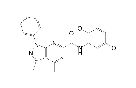 1H-pyrazolo[3,4-b]pyridine-6-carboxamide, N-(2,5-dimethoxyphenyl)-3,4-dimethyl-1-phenyl-