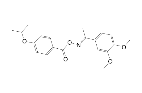 (1E)-1-(3,4-dimethoxyphenyl)ethanone O-(4-isopropoxybenzoyl)oxime