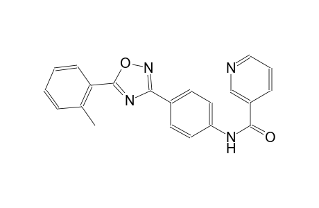 N-{4-[5-(2-methylphenyl)-1,2,4-oxadiazol-3-yl]phenyl}nicotinamide