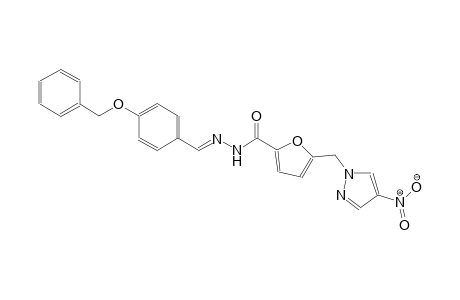 N'-{(E)-[4-(benzyloxy)phenyl]methylidene}-5-[(4-nitro-1H-pyrazol-1-yl)methyl]-2-furohydrazide