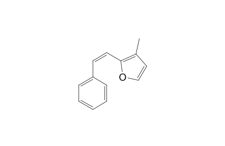 cis-3-Methyl-2-(2-phenylethenyl)furan