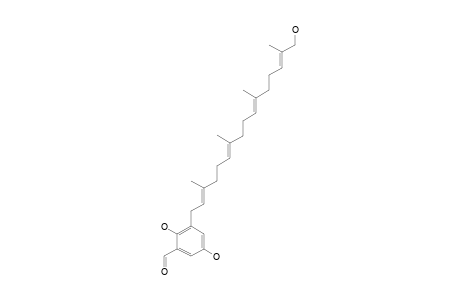 (2'E,6'E,10'E,14'E)-2-(15'-HYDROXYMETHYLGERANYLGERANYL)-6-FORMYLQUINOL