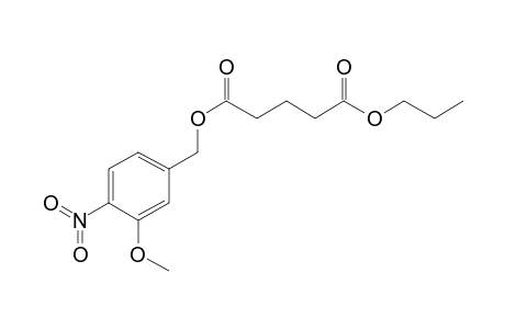 Glutaric acid, propyl 3-methoxy-4-nitrobenzyl ester