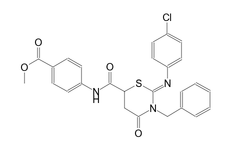 methyl 4-[({(2Z)-3-benzyl-2-[(4-chlorophenyl)imino]-4-oxotetrahydro-2H-1,3-thiazin-6-yl}carbonyl)amino]benzoate
