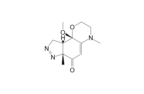 4-METHYL-9B-METHOXY-6A-METHYL-2,3,9A,9B-TETRAHYDRO-9H-PYRAZOLO-[3,4-H]-1,4-BENZOXAZIN-6(6AH)-ONE