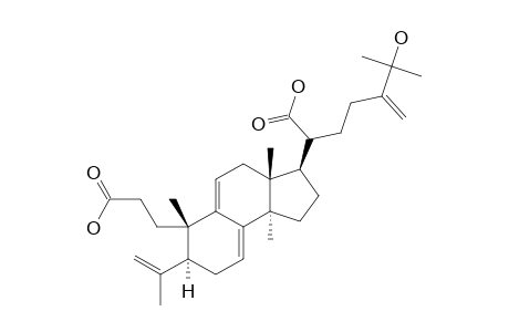 25-HYDROXYPORICOIC_ACID_C;(20-ZETA)-25-HYDROXY-24-METHYL-3,4-SECO-LANOSTA-4-(28),7,9-(11),24-(24-(1))-TETRAENE-3,21-DIOIC_ACID