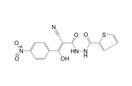 2-thiophenecarboxylic acid, 2-[(2Z)-2-cyano-3-hydroxy-3-(4-nitrophenyl)-1-oxo-2-propenyl]hydrazide