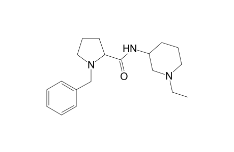 N-(1'-Ethylpiperidin-3'-yl)-1-benzylpyrrolidine-2-carboxamide