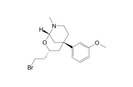 (1S*,3R*,5S*)-3-(2-bromoethyl)-5-(3-methoxyphenyl)-8-methyl-2-oxa-8-azabicyclo[3.3.1]nonane