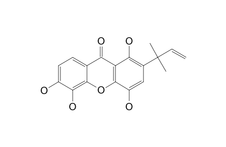 SUBELLIPTENONE-F;1,4-DIHYDROXYL-2-(1,1-DIMETHYL-3-PROPENYL)-XANTHONE
