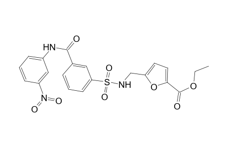 5-[[[3-[(3-nitroanilino)-oxomethyl]phenyl]sulfonylamino]methyl]-2-furancarboxylic acid ethyl ester