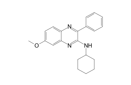 2-Phenyl-3-(cyclohexylamino)-6-methoxyquinoxaline