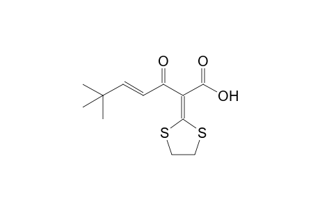 (E)-2-(1,3-dithiolan-2-ylidene)-3-keto-6,6-dimethyl-hept-4-enoic acid