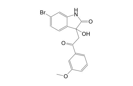 2H-indol-2-one, 6-bromo-1,3-dihydro-3-hydroxy-3-[2-(3-methoxyphenyl)-2-oxoethyl]-