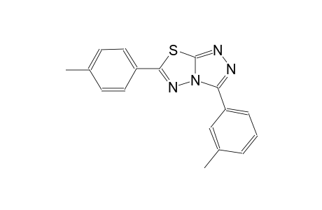 3-(3-methylphenyl)-6-(4-methylphenyl)[1,2,4]triazolo[3,4-b][1,3,4]thiadiazole