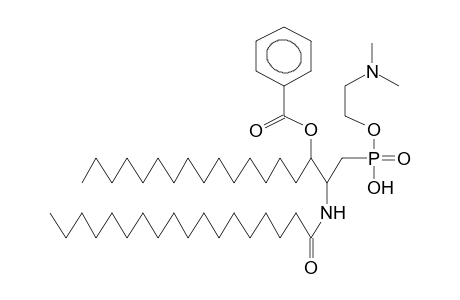 3-BENZOYL-1-(BETA-N,N-DIMETHYLAMINOETHYLPHOSPHONO)-2-STEAROYL-1-DEOXY-RAC-SFINGALIN
