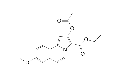 2-Acetoxy-8-methoxypyrrolo[2,1-a]isoquinoline-3-carboxylic acid ethyl ester