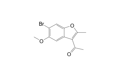 1-(6-Bromo-5-methoxy-2-methylbenzofuran-3-yl)ethanone