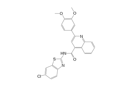 N-(6-chloro-1,3-benzothiazol-2-yl)-2-(3,4-dimethoxyphenyl)-4-quinolinecarboxamide