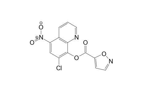 5-Isoxazolecarboxylic acid, 7-chloro-5-nitro-8-quinolinyl ester