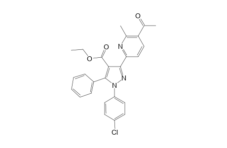3-Acetyl-6-[(4-ethoxycarbonyl-1-(4-chlorophenyl)-5-phenyl-pyrazol-3-yl)]-2-methylpyridine