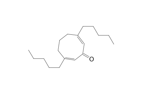 2,7-Cyclooctadien-1-one, 3,7-dipentyl-