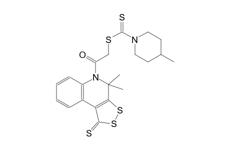 2-(4,4-dimethyl-1-thioxo-1,4-dihydro-5H-[1,2]dithiolo[3,4-c]quinolin-5-yl)-2-oxoethyl 4-methyl-1-piperidinecarbodithioate
