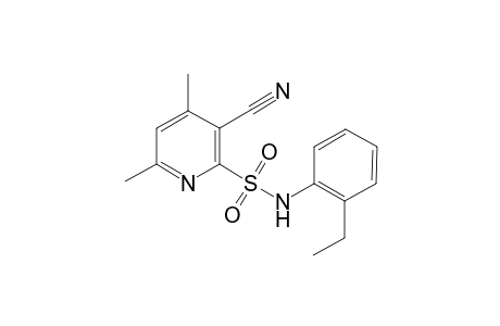 2-Pyridinesulfonamide, 3-cyano-N-(2-ethylphenyl)-4,6-dimethyl-