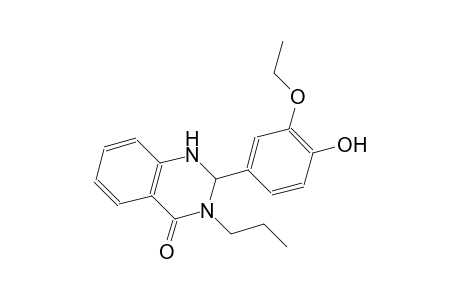 2-(3-ethoxy-4-hydroxyphenyl)-3-propyl-2,3-dihydro-4(1H)-quinazolinone