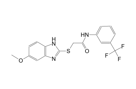 2-[(5-methoxy-1H-benzimidazol-2-yl)sulfanyl]-N-[3-(trifluoromethyl)phenyl]acetamide